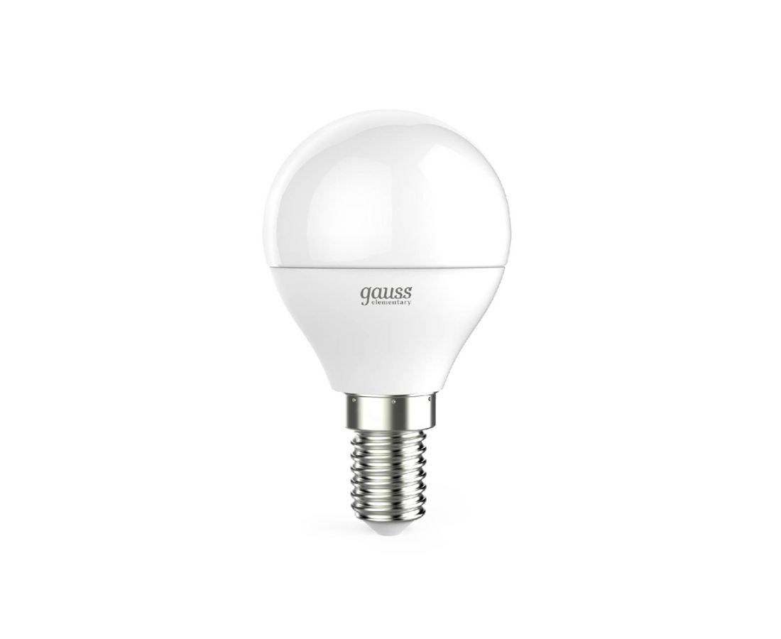 LED ნათურა Elementary Ball 10W 750lm 6500K E14 - 53130 Gauss — ნათურა და ვაზნა